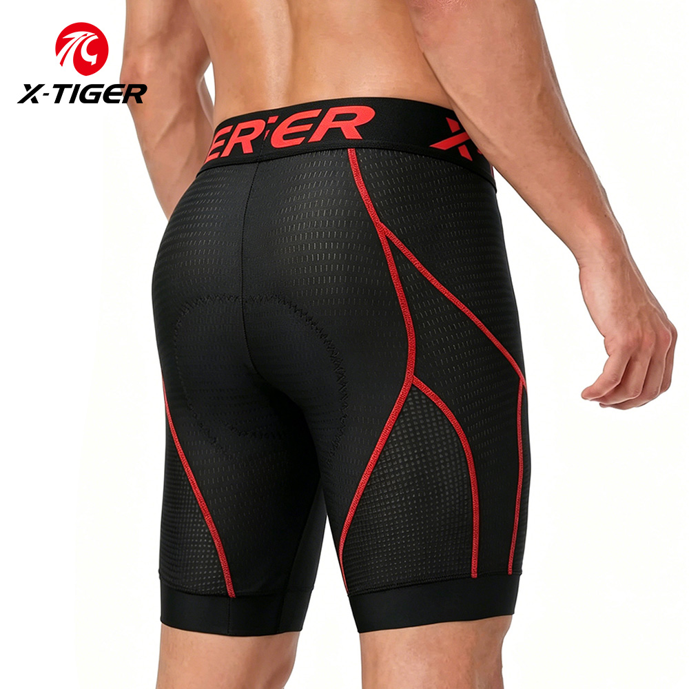Cycling Commuter Pants - X-TIGER Cycling Shorts Pockets Gel Padded