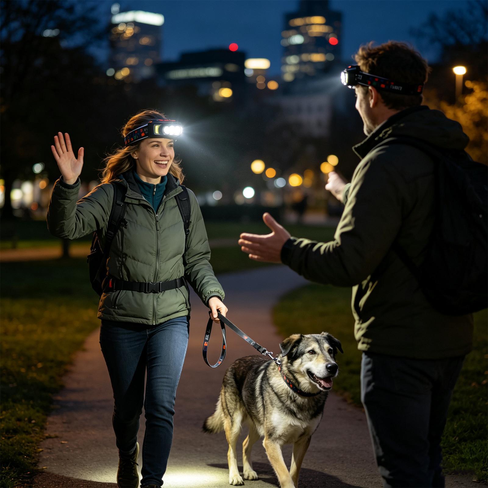 Cycling To Work - LED Motion Sensor Headlamp Portable Rechargeable