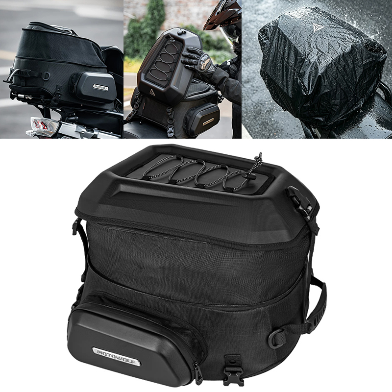 Panniers Waterproof Rear - 23-35L Waterproof Motor Back Seat Pannier