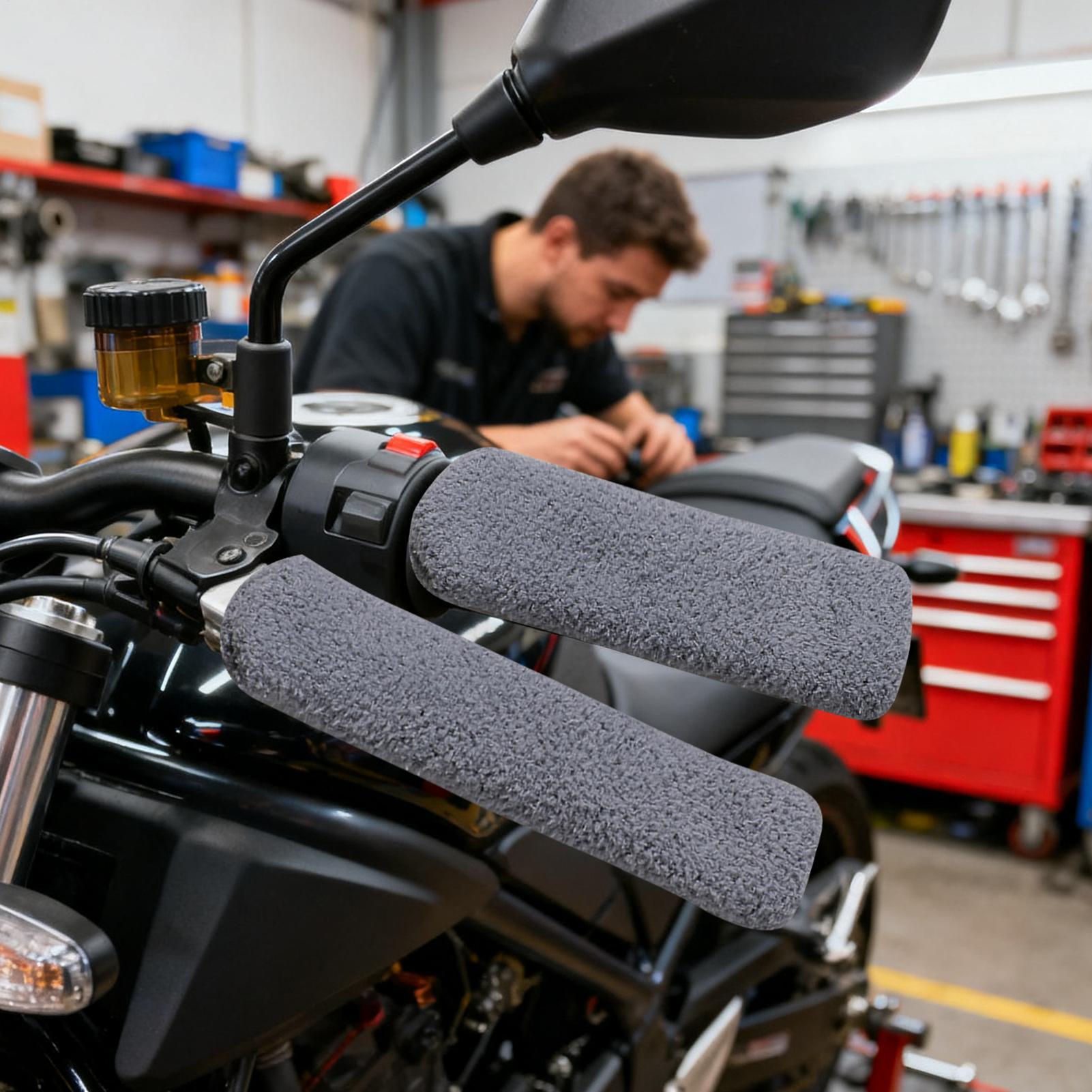 Commuter Cycling - Motorcycle Handlebar Covers Stretchable Cold Winter