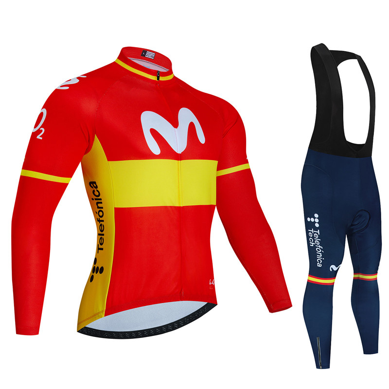 Spain Movistar Autumn Long Sle - Cycling Community ulasan dan harga