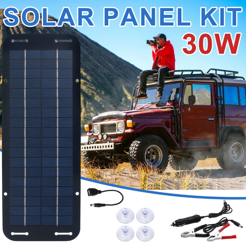 12V Solar Panel Kit IP65 Water - Usb Charger Dynamo ulasan dan harga