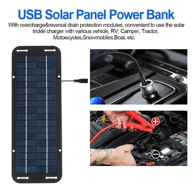 12V Solar Panel Kit IP65 Water - Usb Charger Dynamo ulasan dan harga