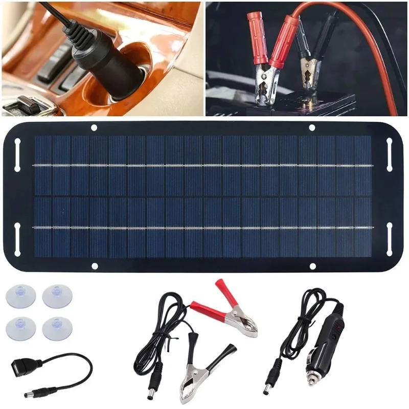 12V Solar Panel Kit IP65 Water - Usb Charger Dynamo ulasan dan harga