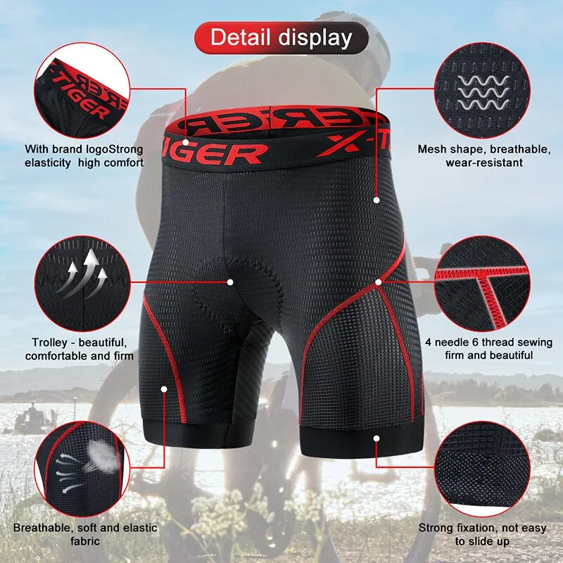 X-TIGER Cycling Shorts Pockets - Cycling Commuter Pants ulasan dan harga