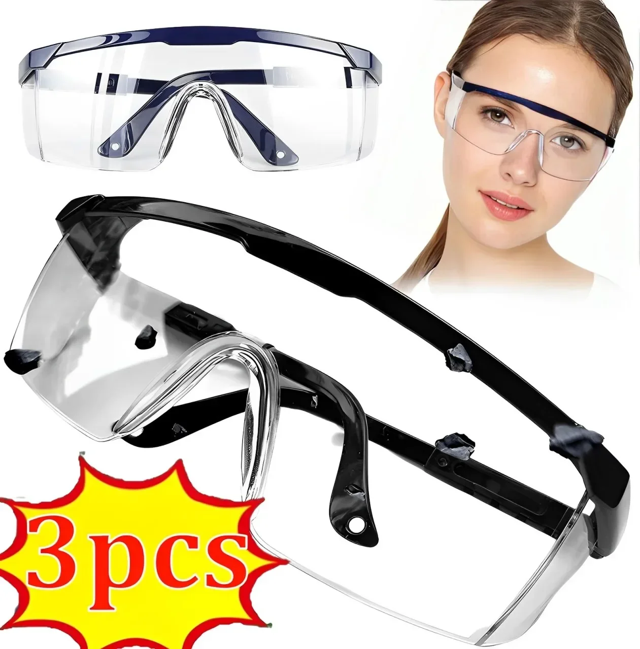 3Pcs Anti-Splash Work Safety G - Cycling To Work ulasan dan harga