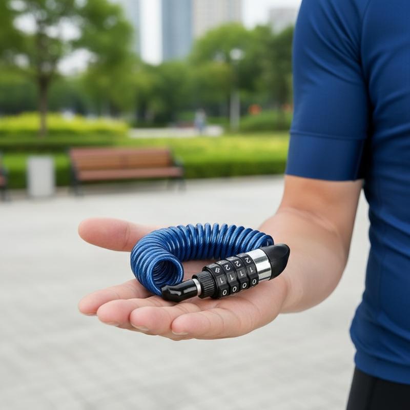 New Motorcycle Bicycle Anti-Th - Chain Lock Combination ulasan dan harga