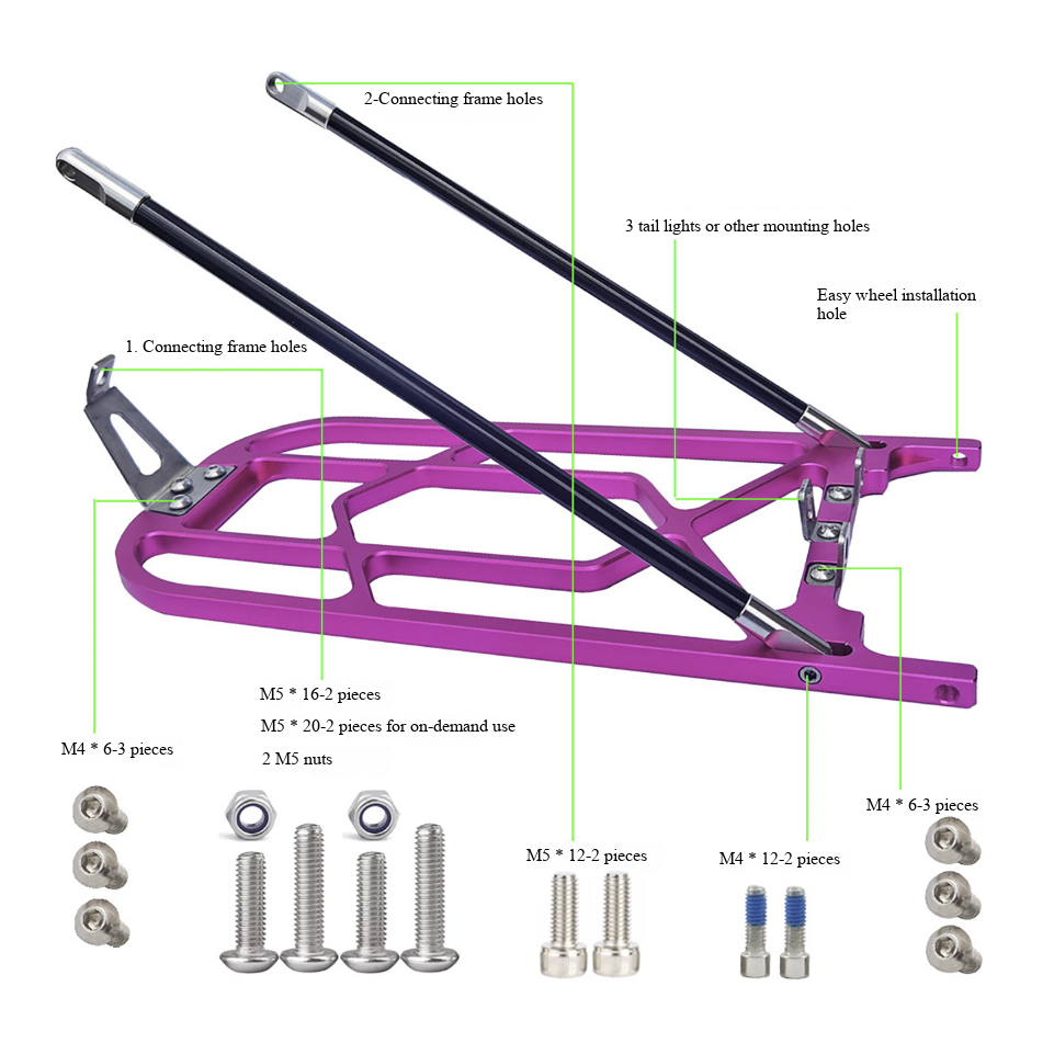 For Brompton Folding Bike Alum - Cargo Rack Aluminum ulasan dan harga