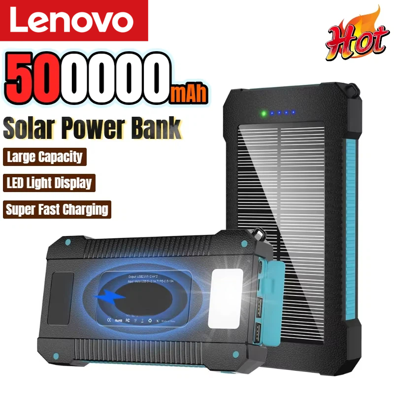 Lenovo 500000mAh Solar Power B - Usb Charger Dynamo ulasan dan harga