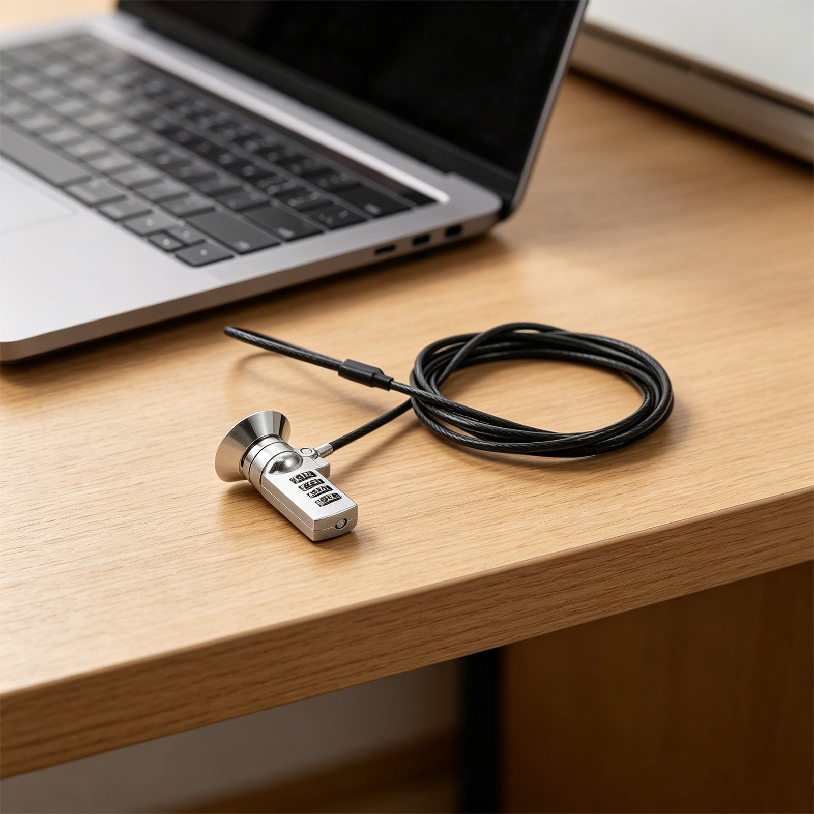 1Set Combination Laptop Lock C - Cable Lock Flexible ulasan dan harga