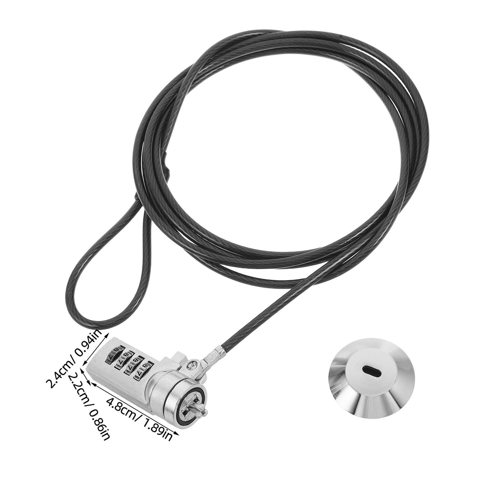 1Set Combination Laptop Lock C - Cable Lock Flexible ulasan dan harga