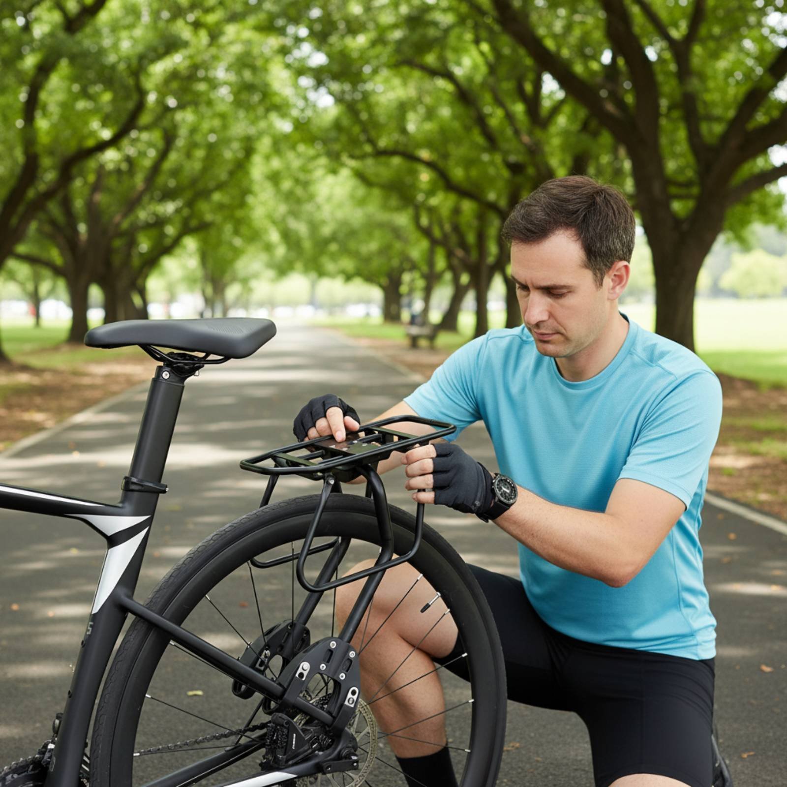 Cycle Rear Rack Lightweight Al - Commuter Cycling ulasan dan harga