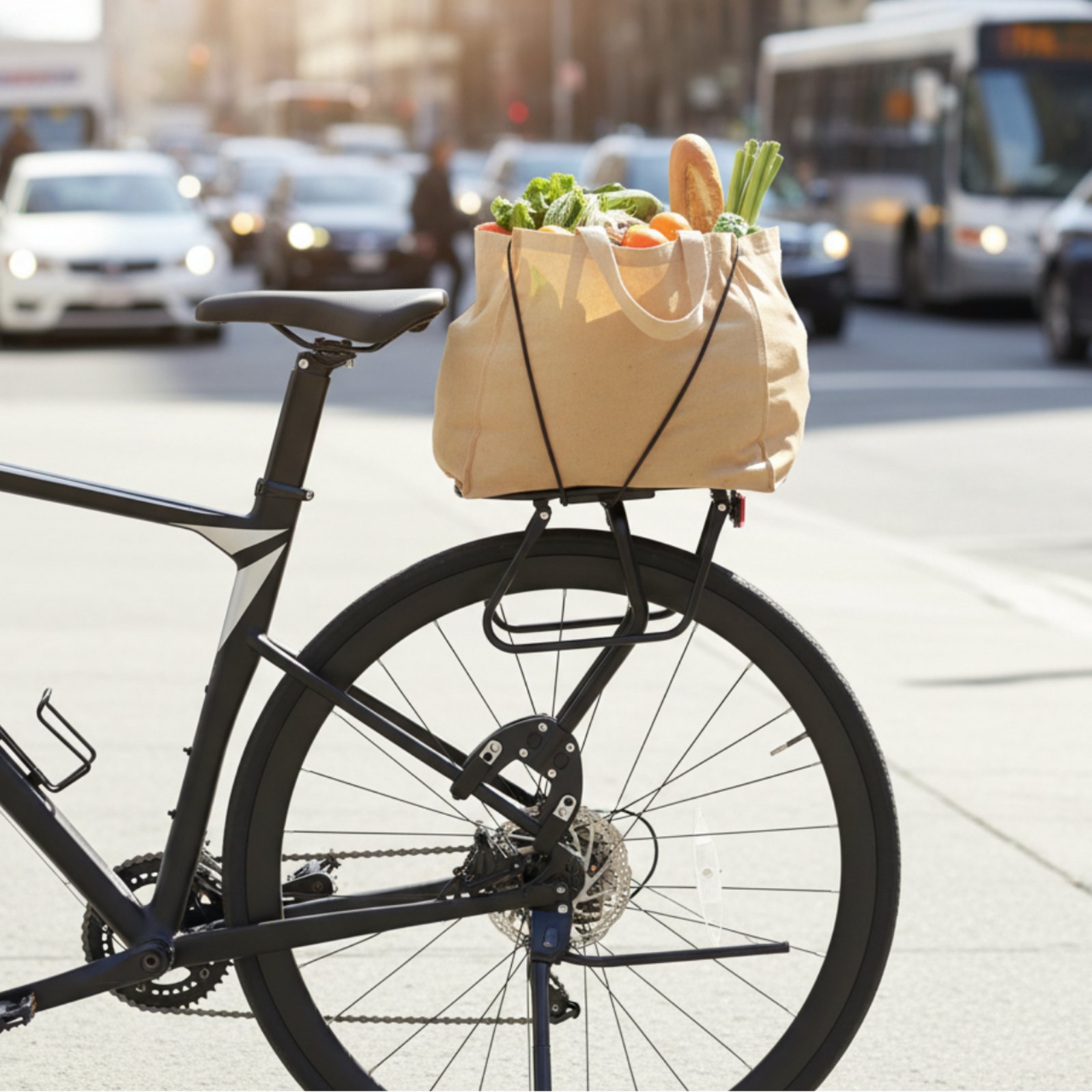 Cycle Rear Rack Lightweight Al - Commuter Cycling ulasan dan harga