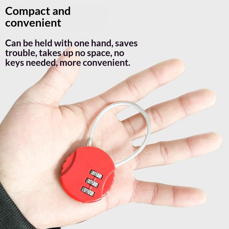3 Digit Cable Combination Padl - Cable Lock Flexible ulasan dan harga