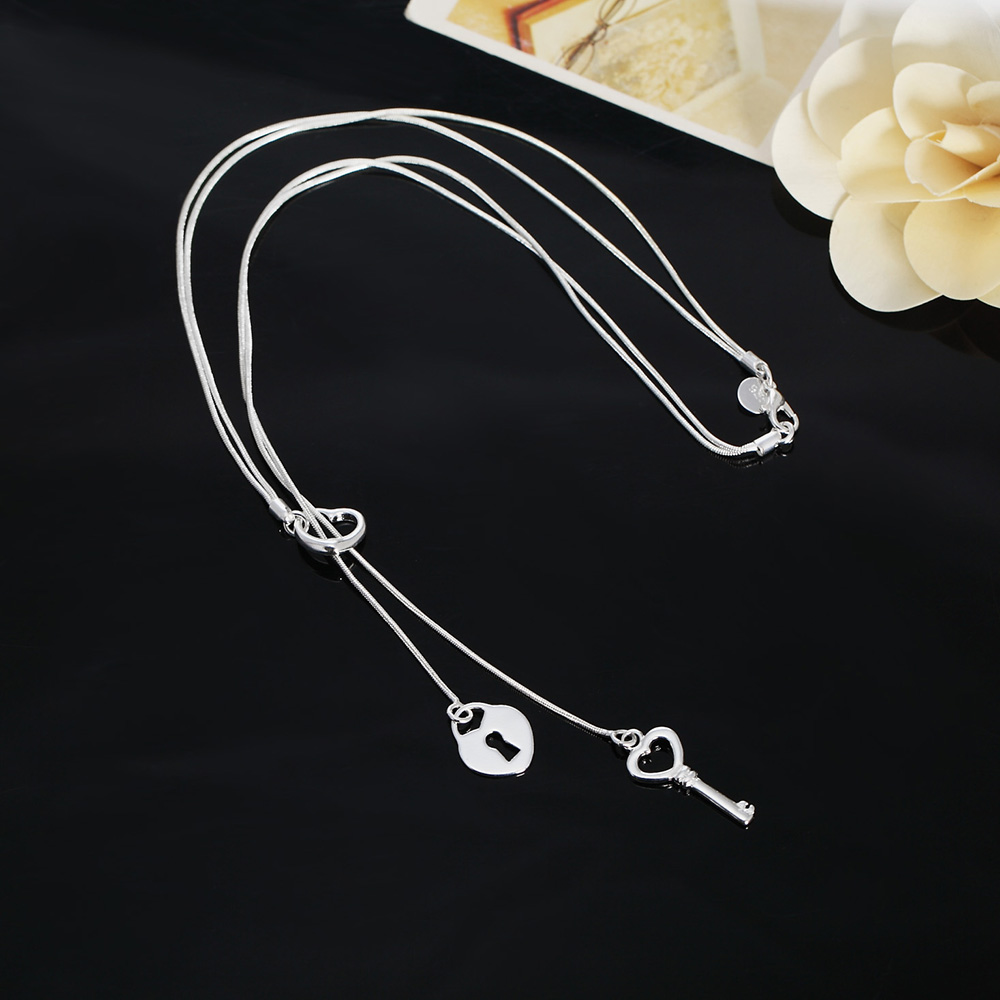 fine 925 Sterling Silver  roma - Chain Lock Combination ulasan dan harga