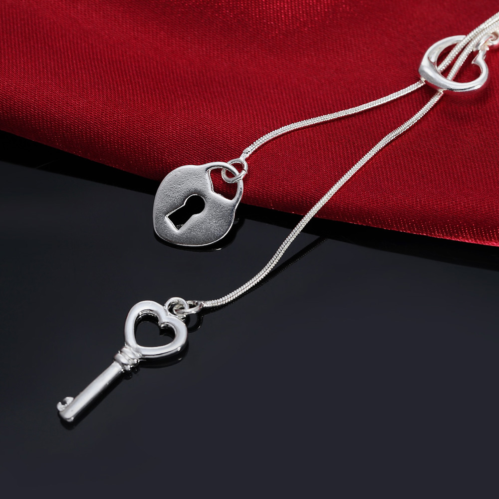 fine 925 Sterling Silver  roma - Chain Lock Combination ulasan dan harga