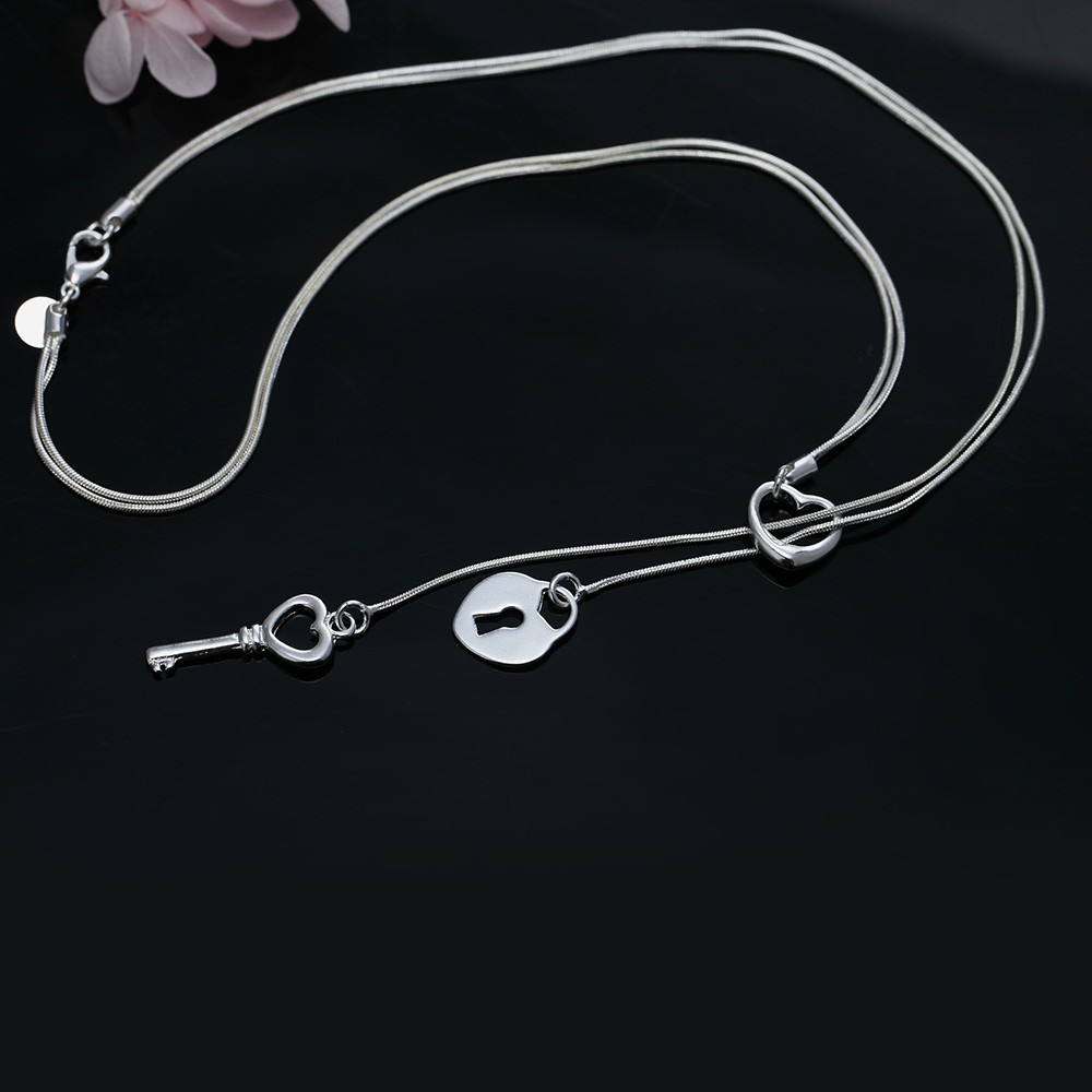 fine 925 Sterling Silver  roma - Chain Lock Combination ulasan dan harga