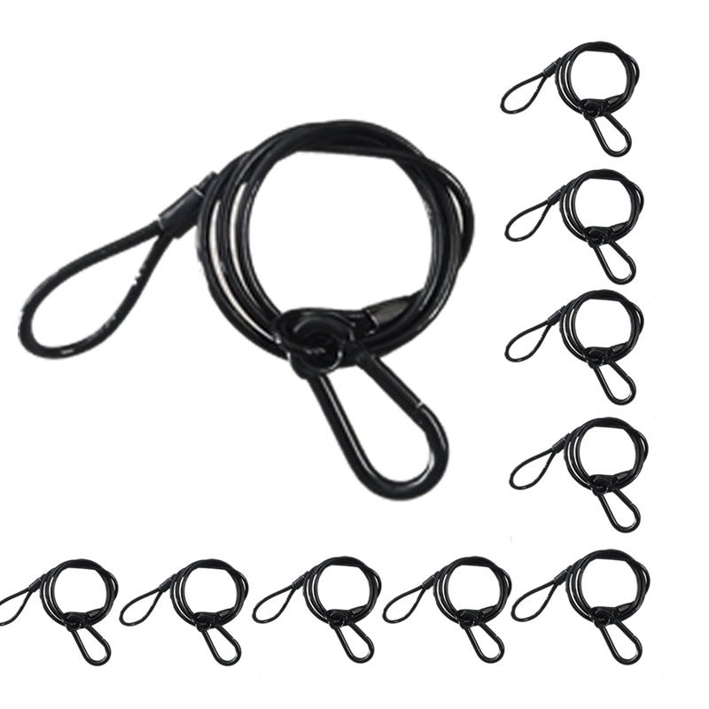 10pcs/lot Black 3mm*70cm Cable - Cable Lock Flexible ulasan dan harga