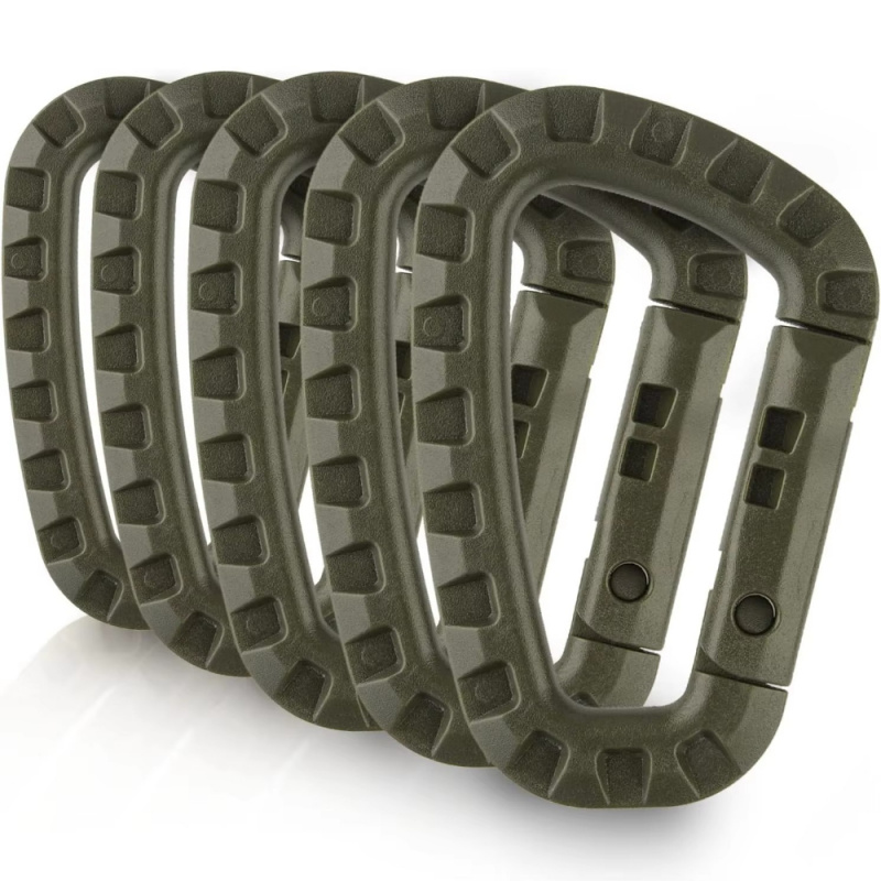 2/5/16Pcs Tactical Carabiner S - Chain Lock Combination ulasan dan harga