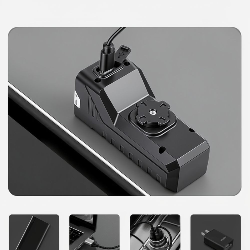 Solar Bicycle Headlight USB Re - Cycling Commute Gear ulasan dan harga